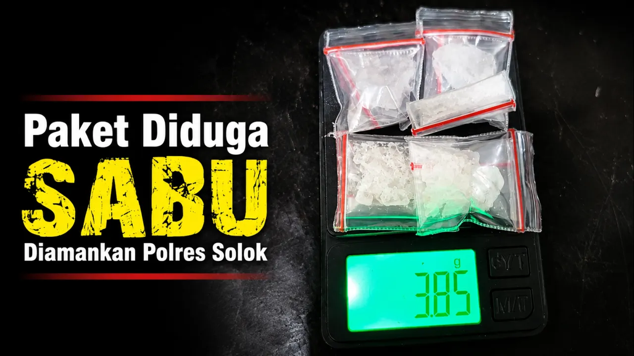 Terduga pelaku dengan barang bukti sabu ditangkap polisi di Lembang Jaya